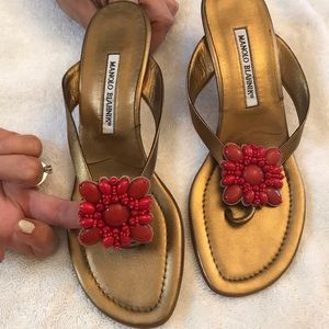 Manolo Blahnik Thong Sandals